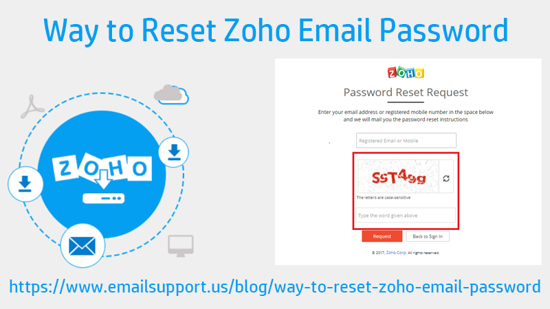 reset zoho email password
